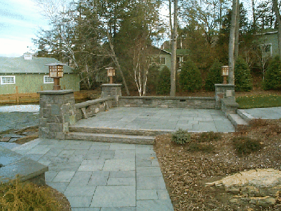 Grey Green Slate Terrace patio Flagstone