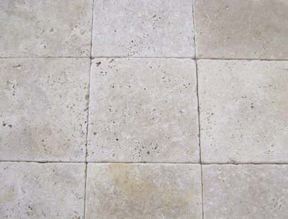 Tumbled Travertine before laying