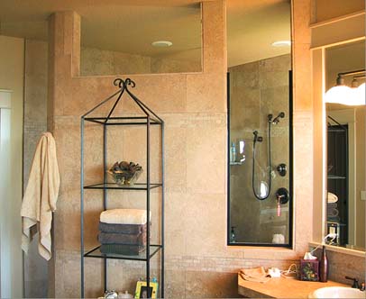 premium and noce travertine bathroom